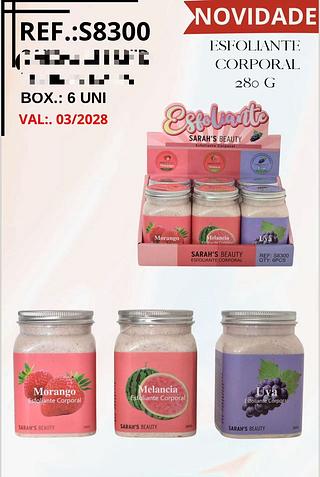 Esfoliante Corporal 280g /6pçs Sarah´s Beauty