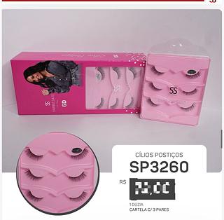 Cilios posticos 3pares /12pcs Sabrina Sato