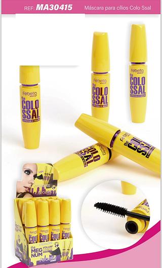 Mascara de Cilios Colossal a Prova d'água/ 12pçs FEBELLA
