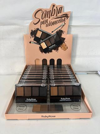 Paleta para sobrancelhas/ 24UNID Ruby rose (HB-F572)