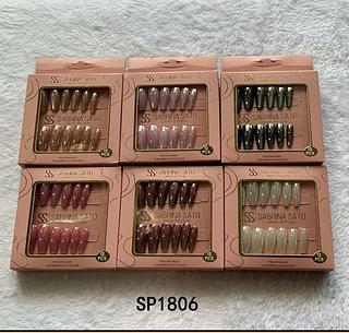 Unha postica em pvc c/12pcs SABRINA SATO