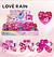 Sombra infrantil coracao c/12pcs Love Rain