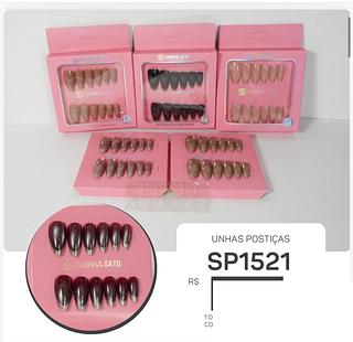 Unha posticas com adesivo auto colante /12pcs Sabrina Sato