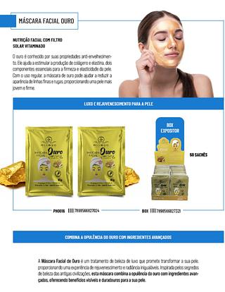 Mascara facial ouro c/50pcs Phallebeauty