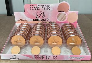 Pó Compacto c/24pçs Femme Paris