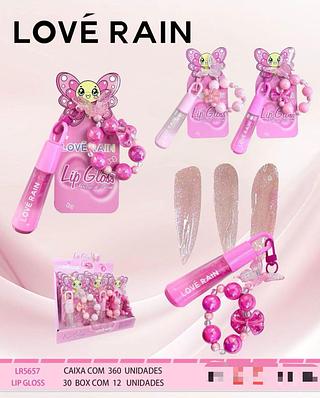 Lip Gloss c/12pcs Love Rain