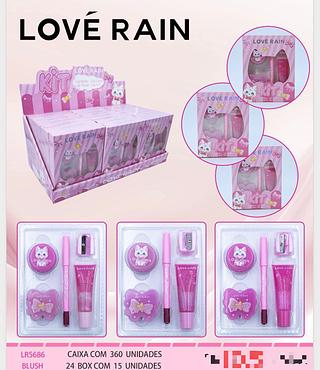 Kit blush lapis gloss C/15pcs LOVE RAIN
