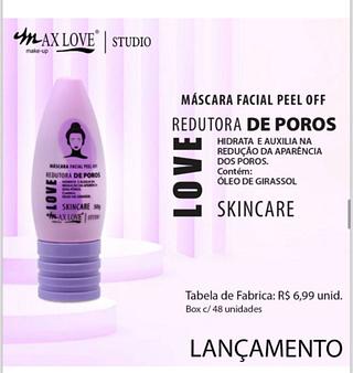 Mascara Peel Off Redutora de Poros 50g /48pcs Max Love