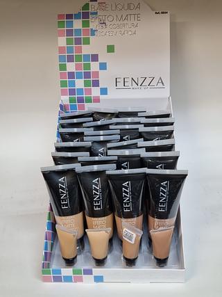 Base Liquida Efeito Matte Fenzza C/24pçs