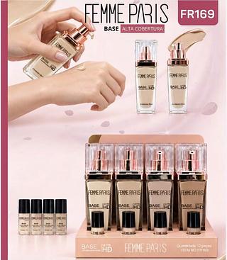 Base liquido alta cobertura /12pcs FEMME PARIS