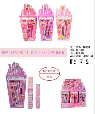 Lip Gloss e Lip Balm C/12pcs BOBBI RARA