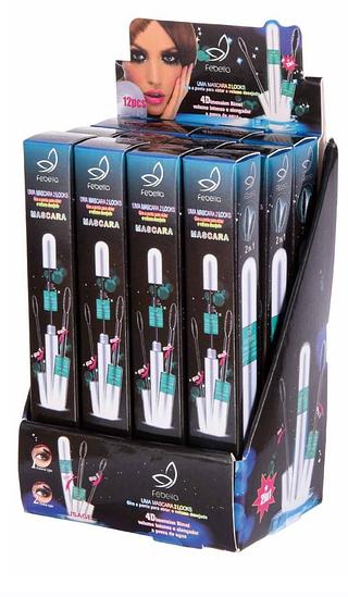 Mascara de Cilios 2 em 1 C/12pcs Febella