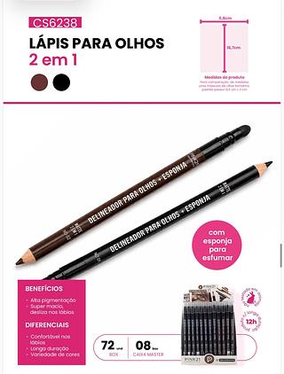 Lapis para olhos 2 em 1 C/72PCS PINK 21
