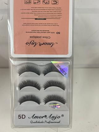 Cilios Postiços AmoreAnjo 3pares/ DZ 3A-13