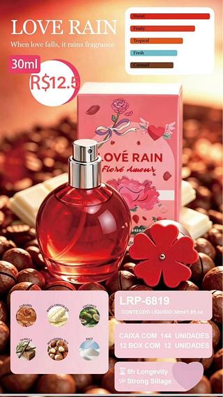 Perfume 30Ml /12pç Love Rain