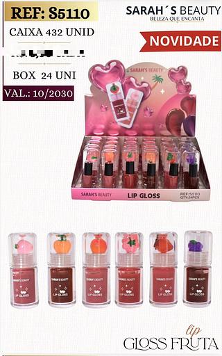 LIP GLOSS FRUTA C/24PCS Sarah´s Beauty
