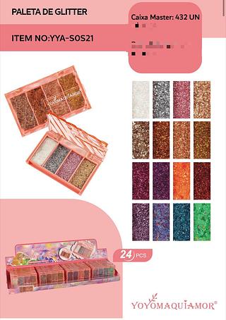 PALETA DE GLITTER C/24PCS