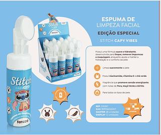 Espuma de limpeza facialstitch capivara C/12PCS FENZZA 150ML