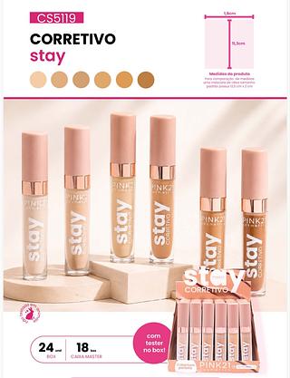 Corretivo Stay /24pcs Pink 21