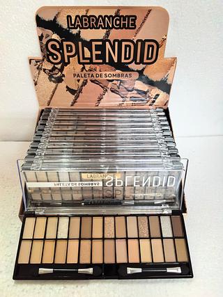 Paleta de sombras Splendit colorida/ 12pçs (L2139/B) Labranche