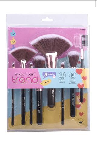 Kit com 8 Pincéis para Maquiagem /12pcts Macrilan