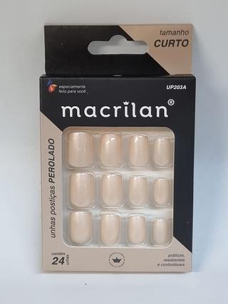Unha Curta (perolado) Macrilan C/12pcs UP203A