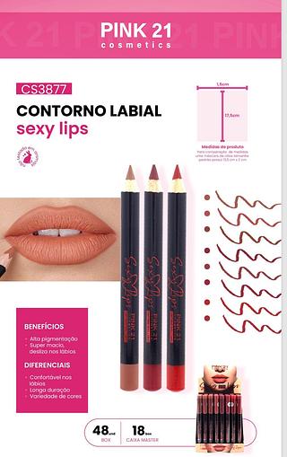 Contorno labial c/48pcs PINK 21