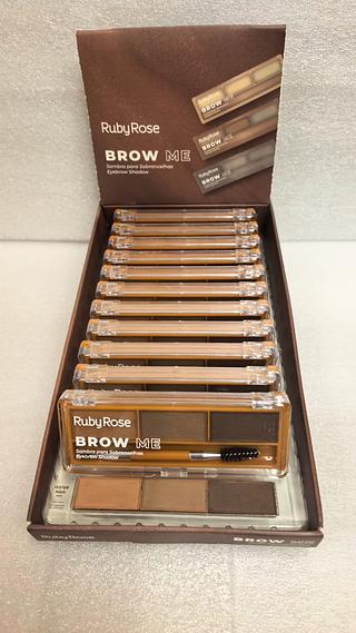 Sombra para sobrancelhas Brow Me c/12pcs RUBY ROSE