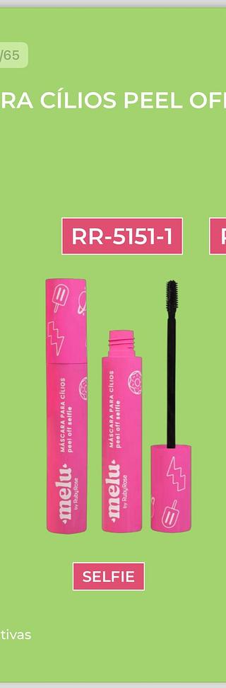 Mascara de Cilios Peel Off Melu/ 12pcs RUBY ROSE