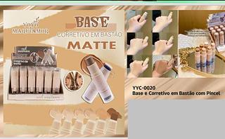 Base e Corretivo em Bastao com Pincel /24pcs YOYO MAQUIAMOR