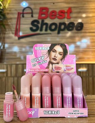Lip Gloss c/24pcs 3 cores BEST SHOPEE