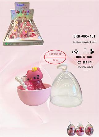 Lip gloss chaveiro 2 em 1 /12pcs Bobbi Rara