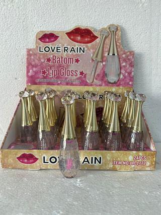 Lip gloss makeup Cristal/ 24pçs (LR-L772) Love rain