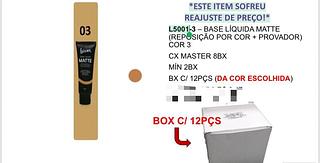 Base Liquida Matte c/12pçs Luisance