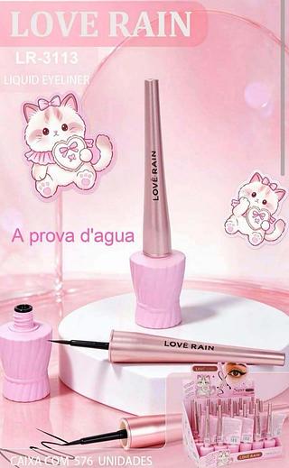 Delineador Liquido A Prova d'agua C/24pcs LOVE RAIN