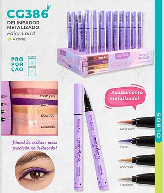 Delineador Metalizado c/36pçs City Girls
