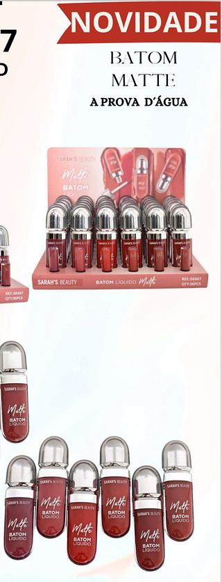 Batom Liquido Matte/ 36pçs (S6467B) Sarah's