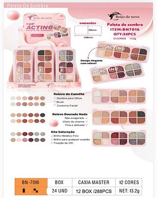 Paleta de sombras c/24pcs Beijo De Neve