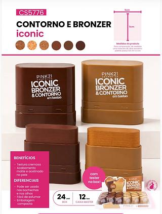 Contorno e bronzer c/24pcs PINK 21