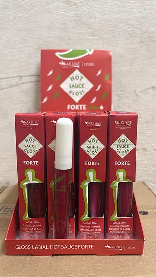 Gloss Labial Hot Sauce Forte c/28pcs (223) MAX LOVE