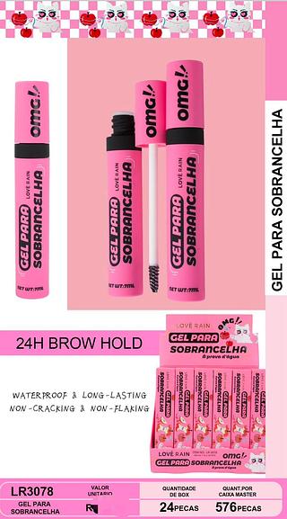 Gel para sobrancelha /24pcs LOVE RAIN