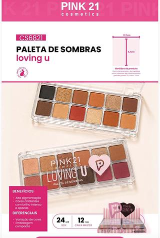 Paleta de sombras /24pcs PINK 21