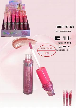 Lip Gloss Capivara c/24pçs Bobbi Rara