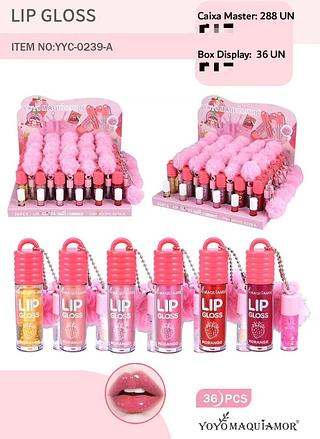 Lip gloss c/36pcs YOYO MAQUIAMOR