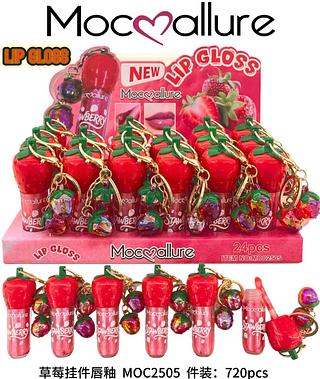 Lip gloss morango c/24pcs MOCOALLURE