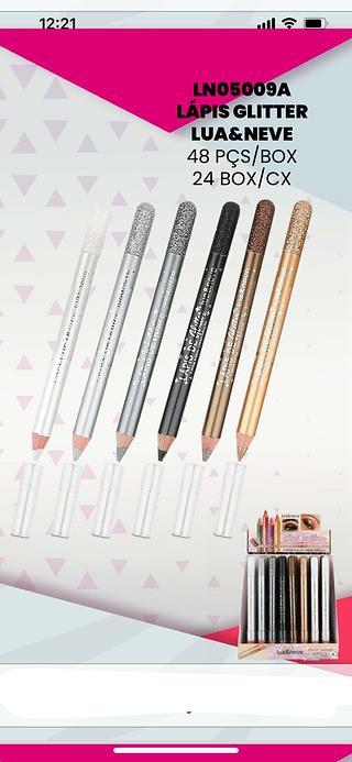 Lapis Glitter/ 48pçs (LN05009A) Lua&neve