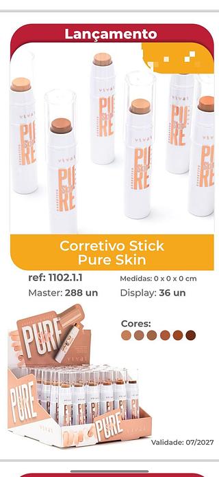 Corretivo em Bastao c/36pcs (1102.1.1) vivai