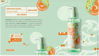 Sabonete Liquido Corpo e Mãos c/12pçs Melu Ruby Rose