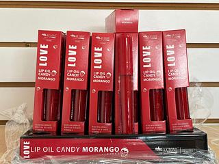 Lip oil candy morango /36un (600) MAX LOVE