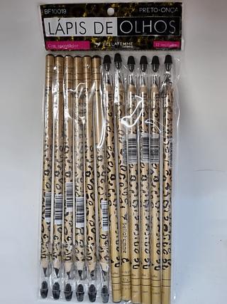 Lapis de olho preto onça Bellafemme C/12pcs